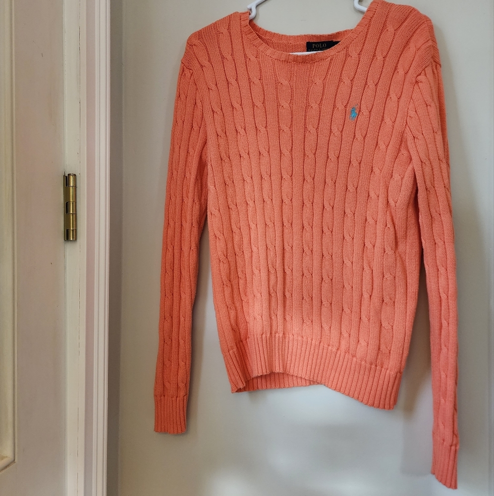 Coral Polo by Ralph Lauren pullover sweater, size medium